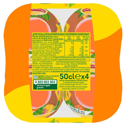 Boisson Thé Glacé Pêche LIPTON