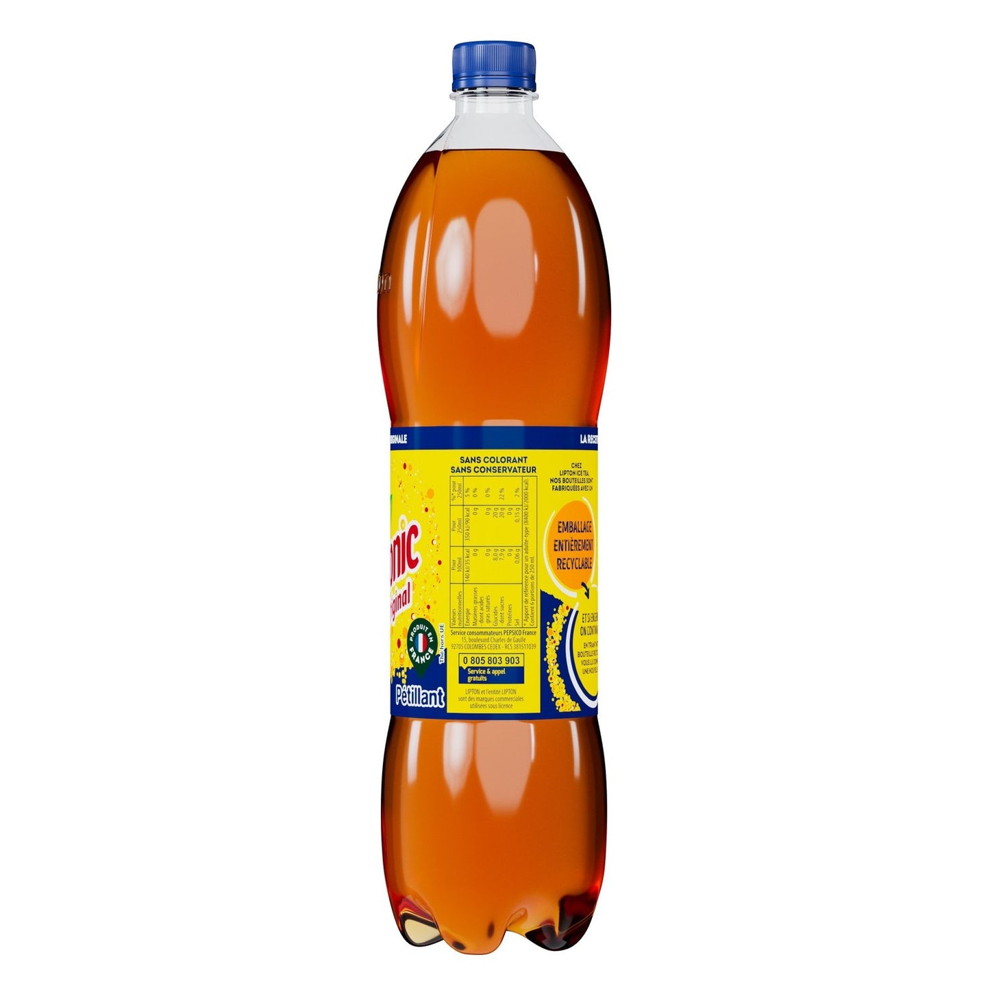 Liptonic Sparkling Iced Tea Drink with Lime Flavor