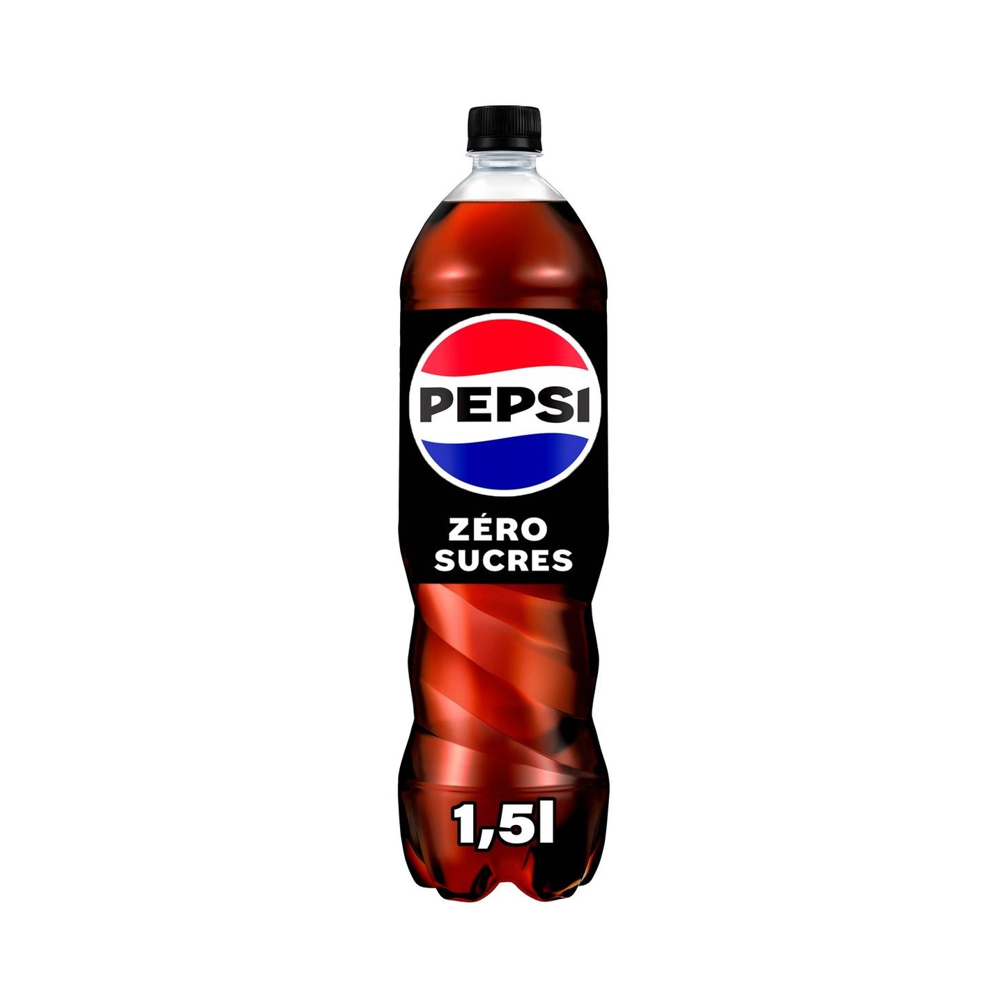 Soda au Cola Zéro Sucres PEPSI la bouteille de 1,5L