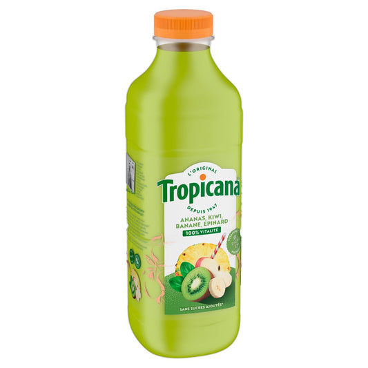 Jus de Fruits Vitalité Ananas, Pomme, Banane, Raisin, Kiwi & Épinard TROPICANA