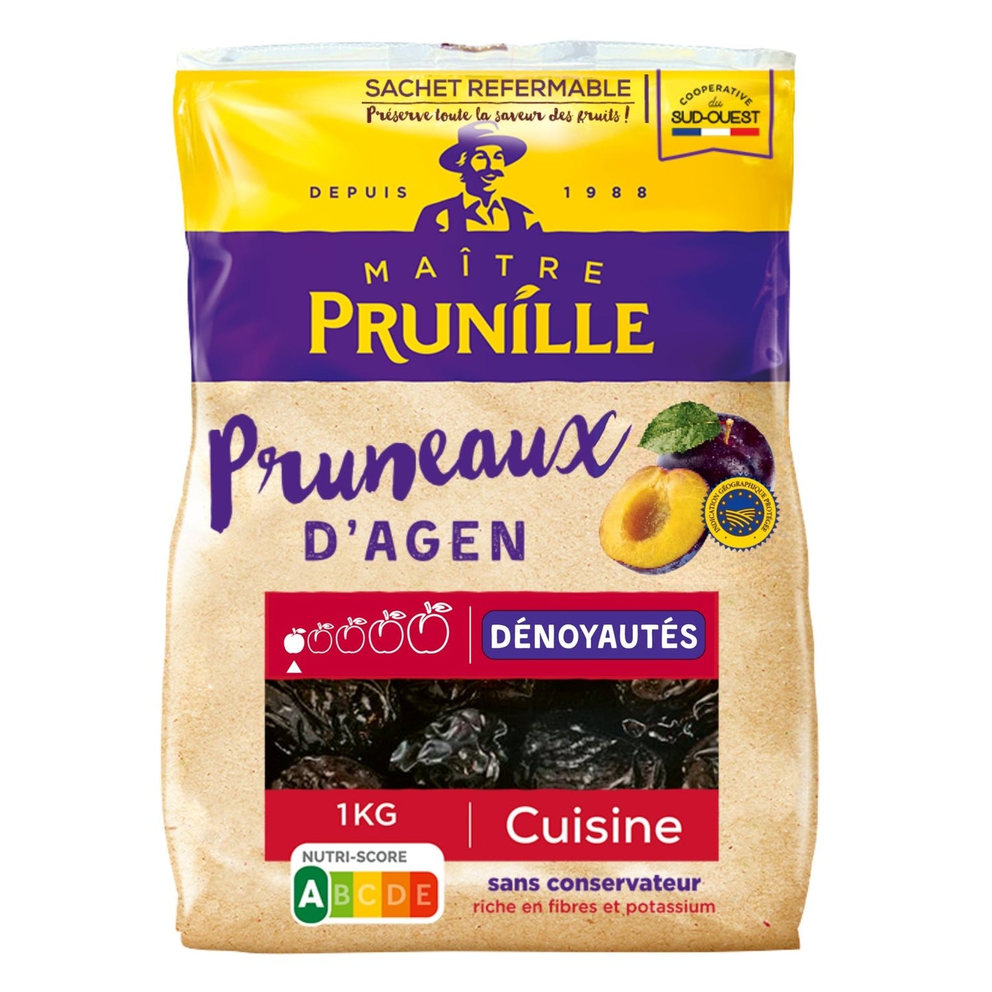 Pruneau Agen MAITRE PRUNILLE le paquet de 1kg