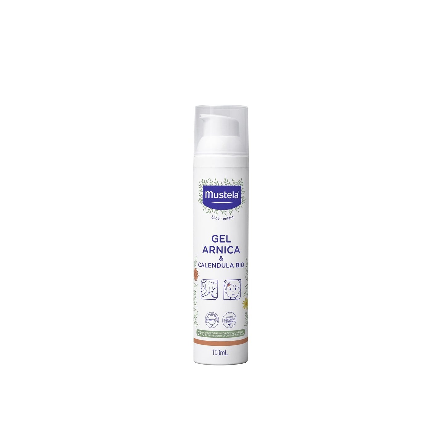 Gel Douche Bébé Arnica et Calendula MUSTELA la pompe de 100mL