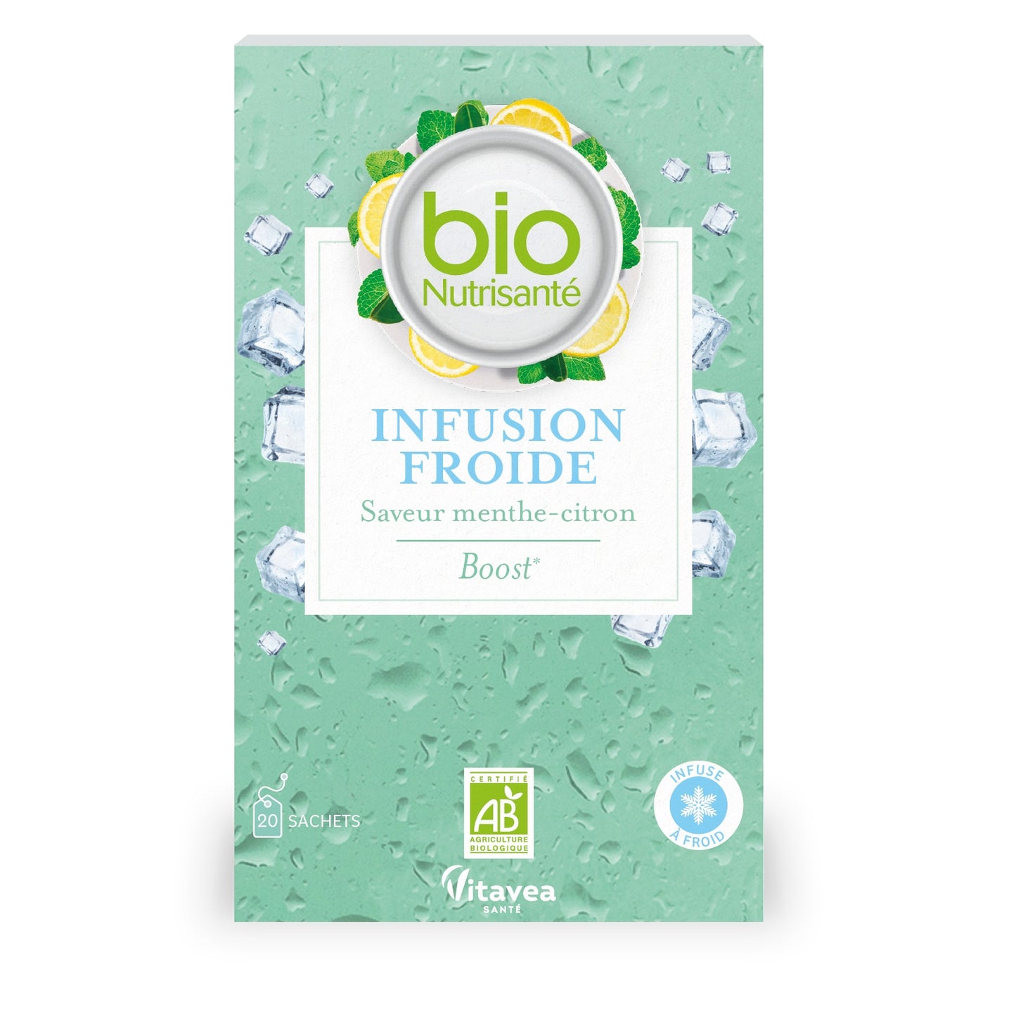Infusion Froide Boost Saveur Menthe-Citron Bio BIONUTRISANTE