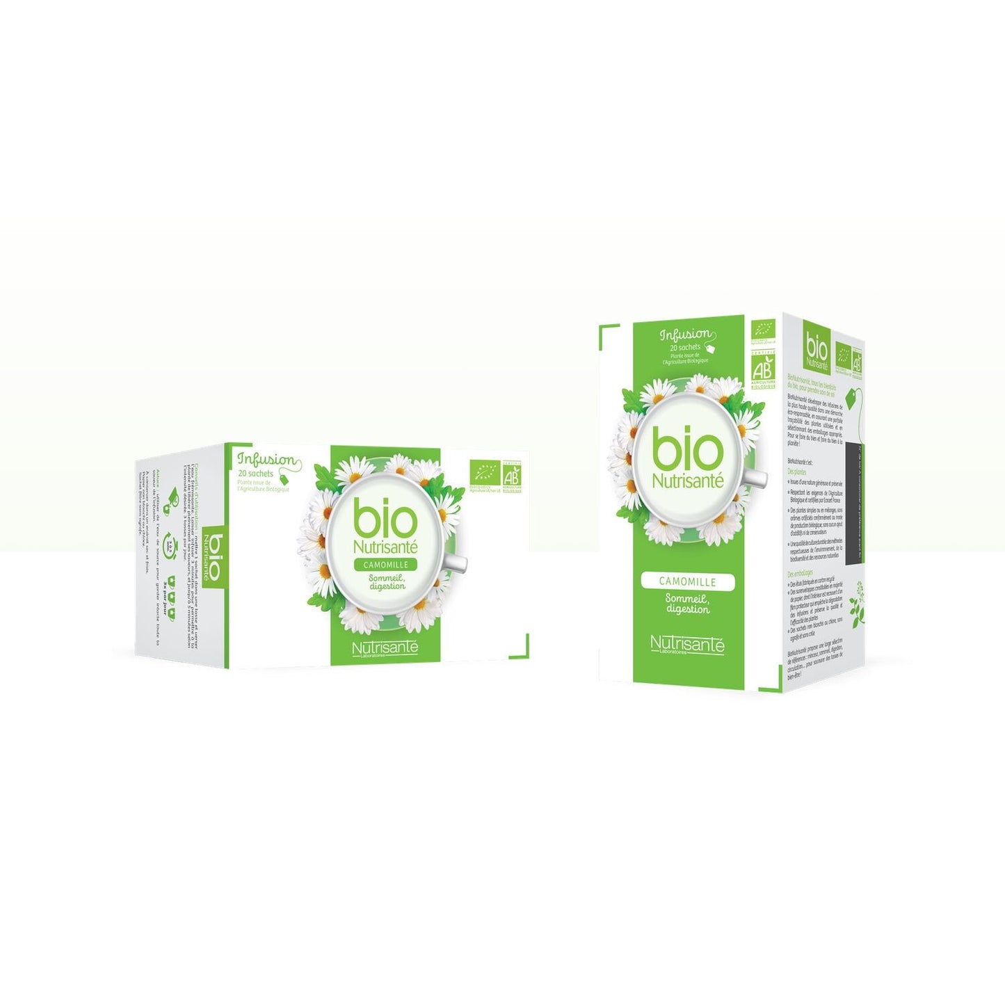 Infusion Camomille Matricaire Bio NUTRISANTE la boîte de 20 sachets