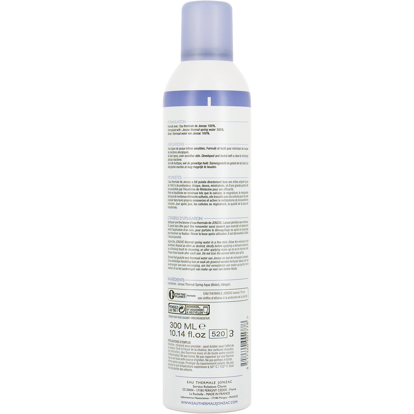 Eau Thermale Visage Apaisante Régénérante Jonzac EAU THERMALE JONZAC