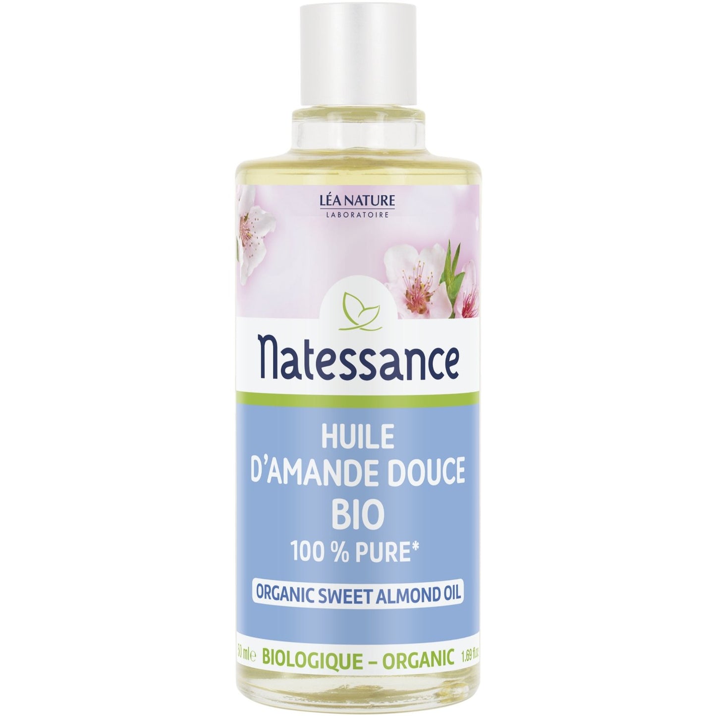 Baby Body Oil for Dry and Sensitive Skin Nourishing Softening Organic Sweet Almond LEA NATURE
