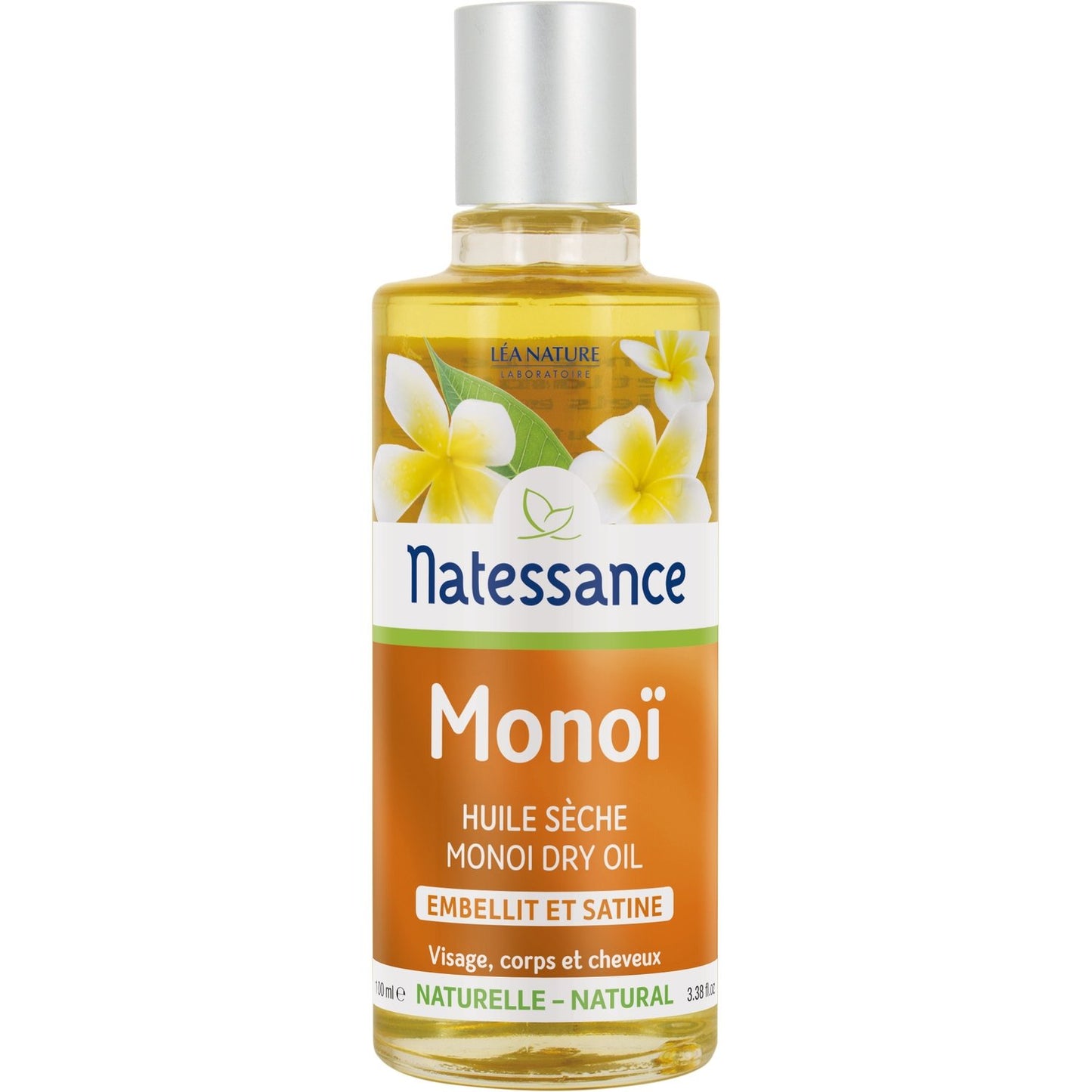 Huile Sèche Corps Cheveux Embellit et Satine Monoï et Ylang-Ylang LEA NATURE le flacon de 100mL