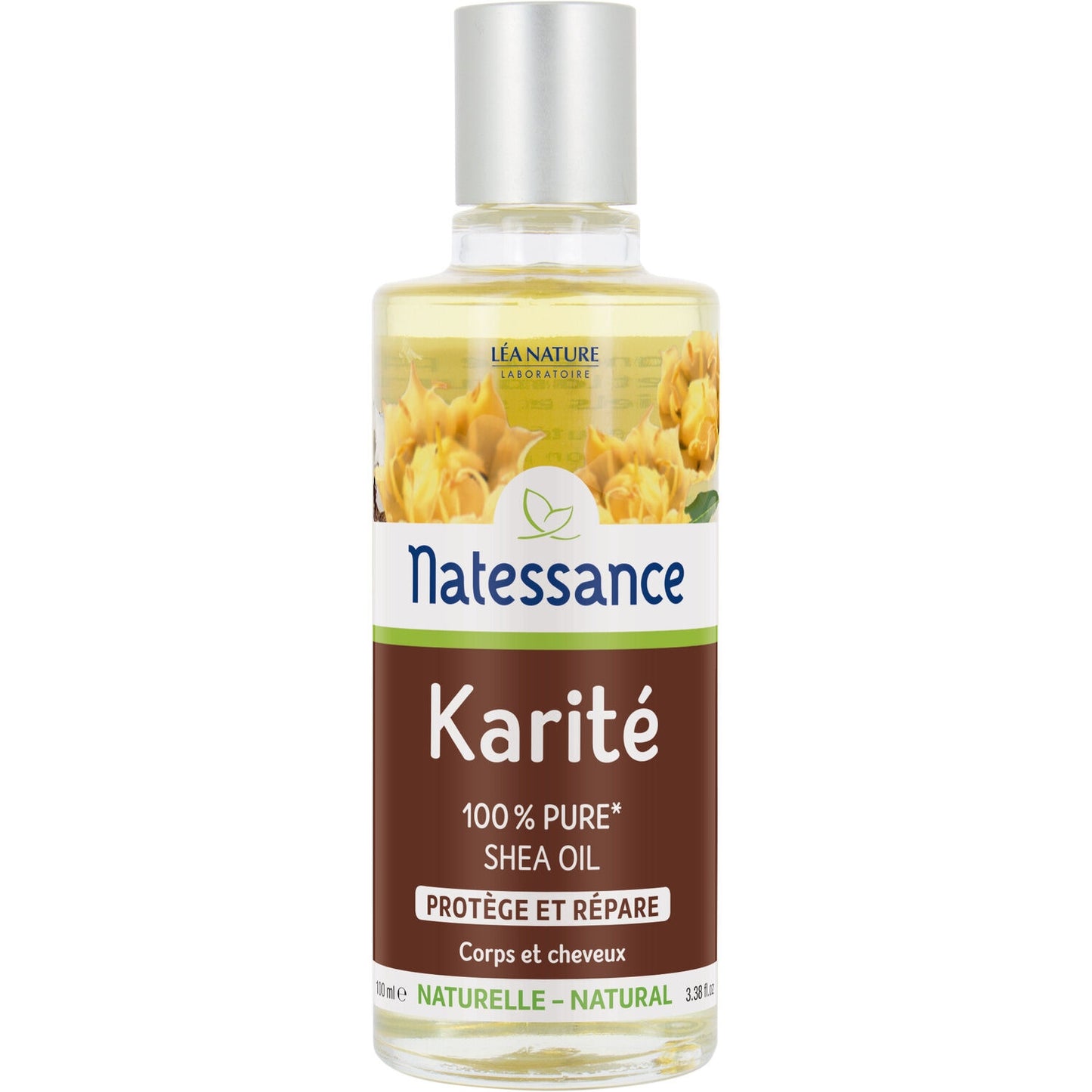 Face Body Hair Oil Protects and Repairs Shea, Organic NATESSANCE