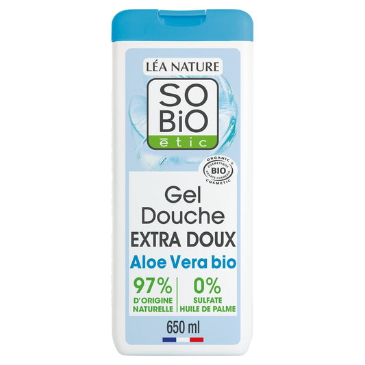 Extra sanftes Duschgel mit Bio-Aloe Vera Gel SO'BIO ETIC