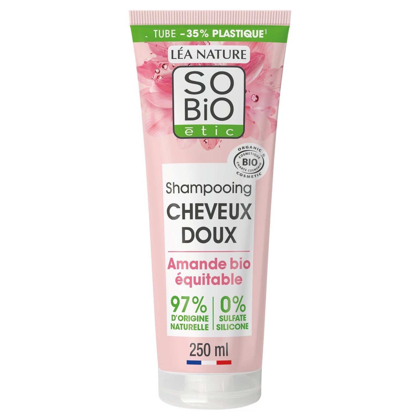 Shampoing Cheveux Doux Amande Bio Équitable SO'BIO ETIC Le tube de 250 mL