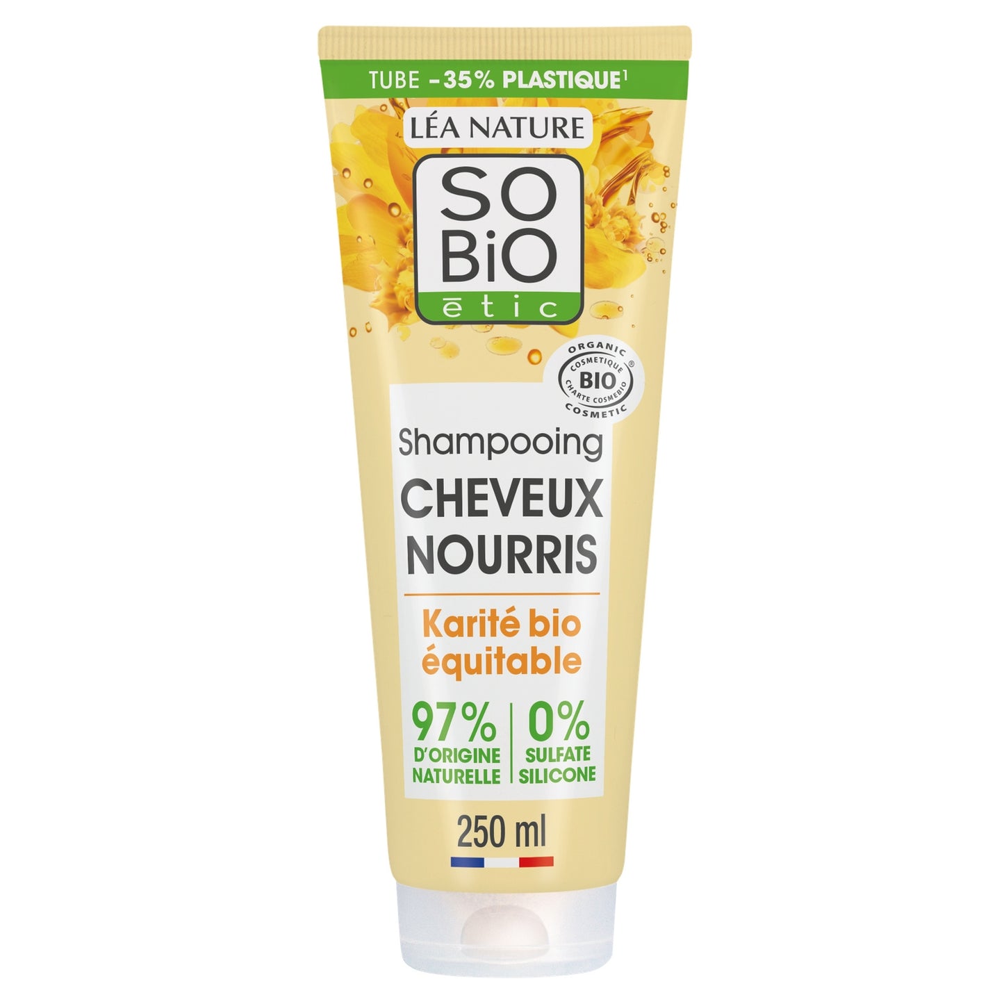 Shampoing Cheveux Nourris Cheveux Secs à Très Secs Karité Bio Équitable SO'BIO ETIC