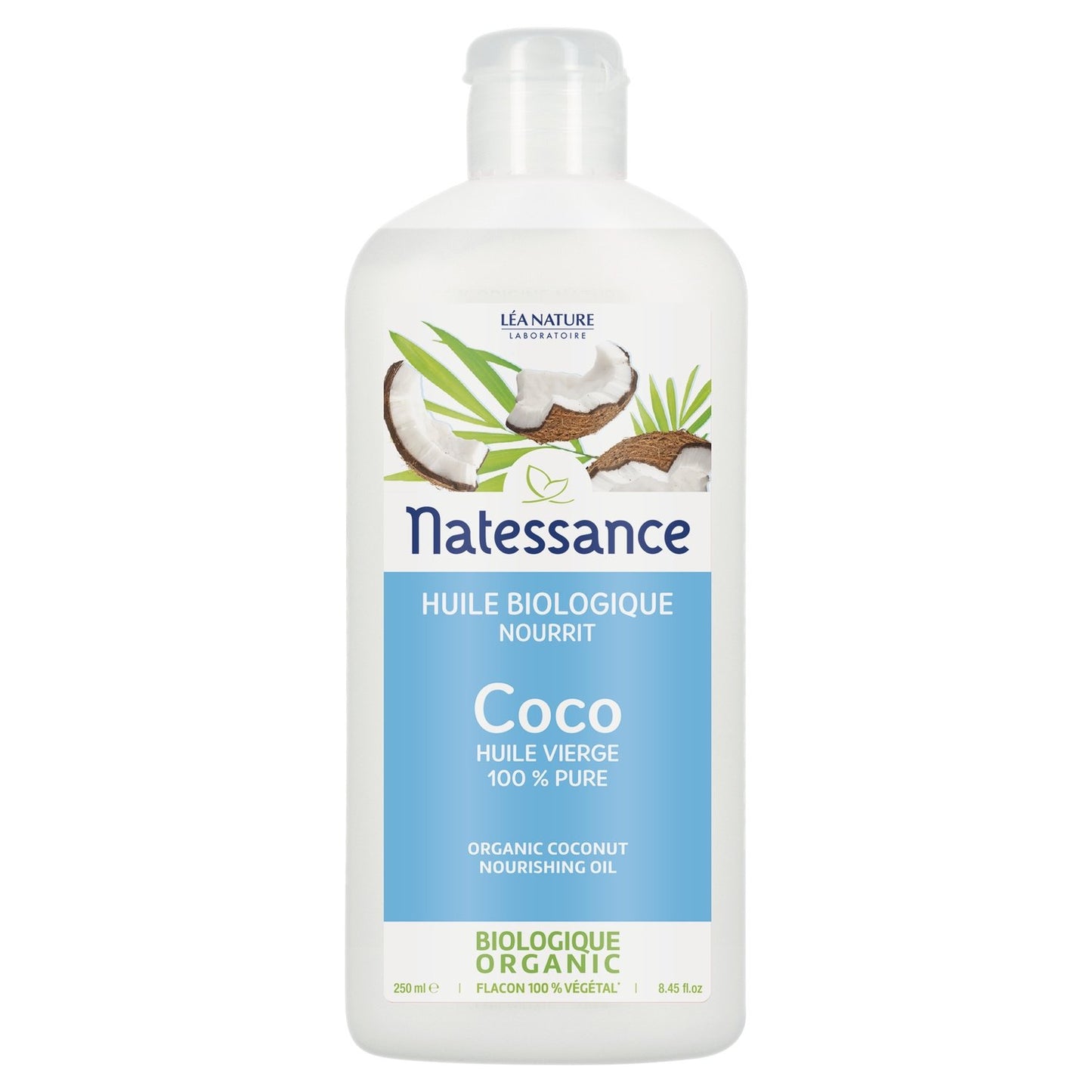 Huile Corps Cheveux Nourrissante Protectrice Adoucissante Coco Bio LEA NATURE le flacon de 250mL
