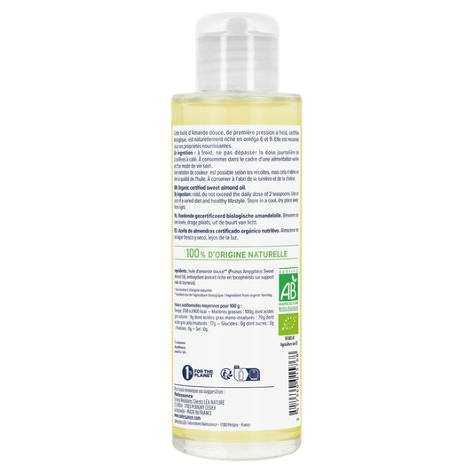 Körperöl für Haare, trockene und empfindliche Haut, macht weich und beruhigt, Bio-Süßmandel, LEA NATURE