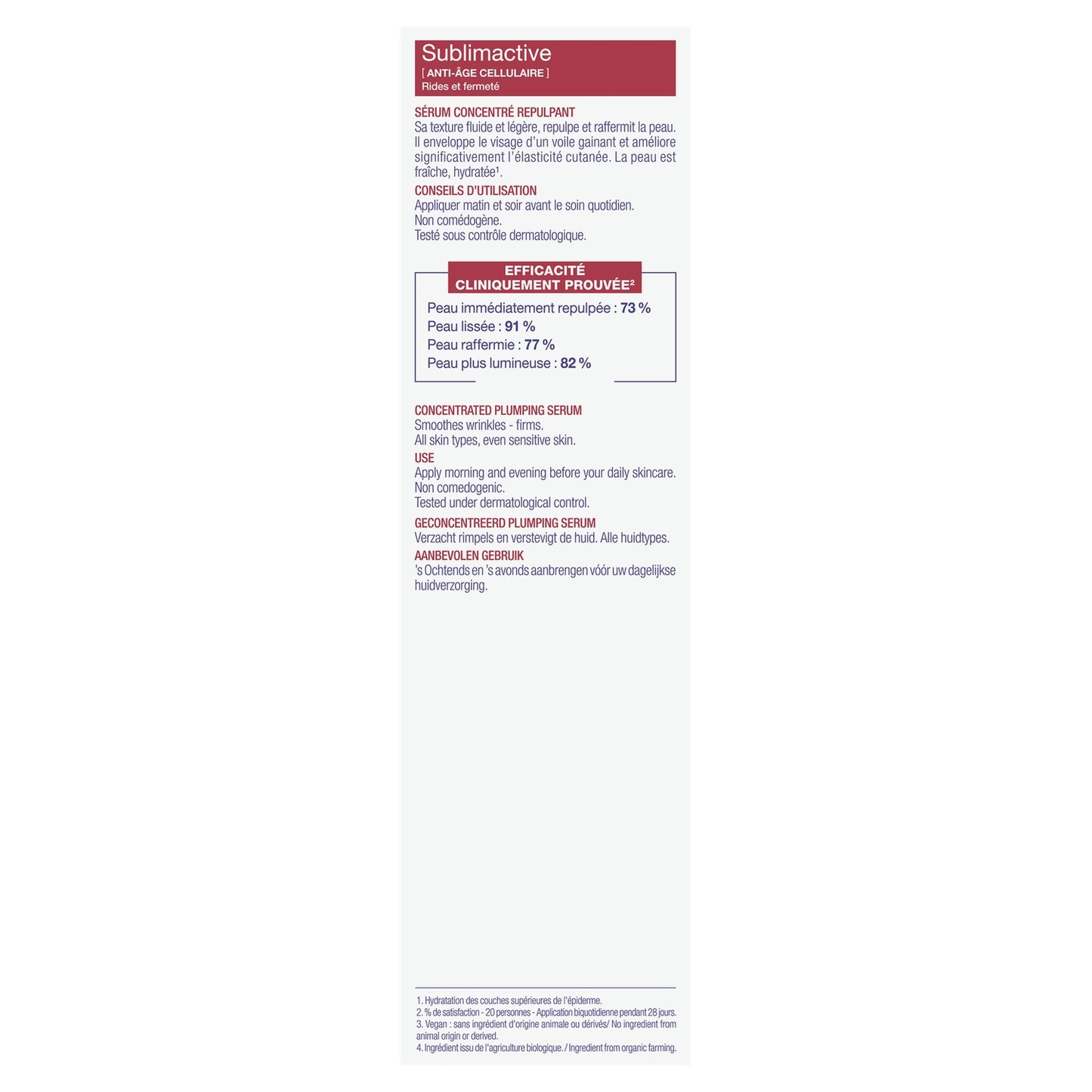 Organisches Anti-Falten-Serum für Straffung und Elastizität EAU THERMALE JONZAC