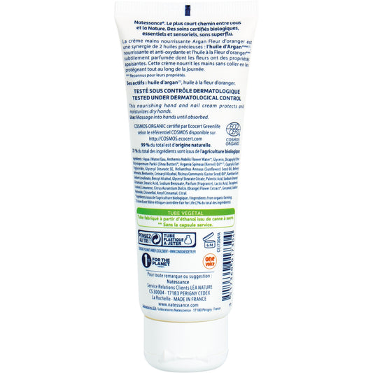Natessance Argan- und Bio-Orangenblüten-Handcreme LEA NATURE
