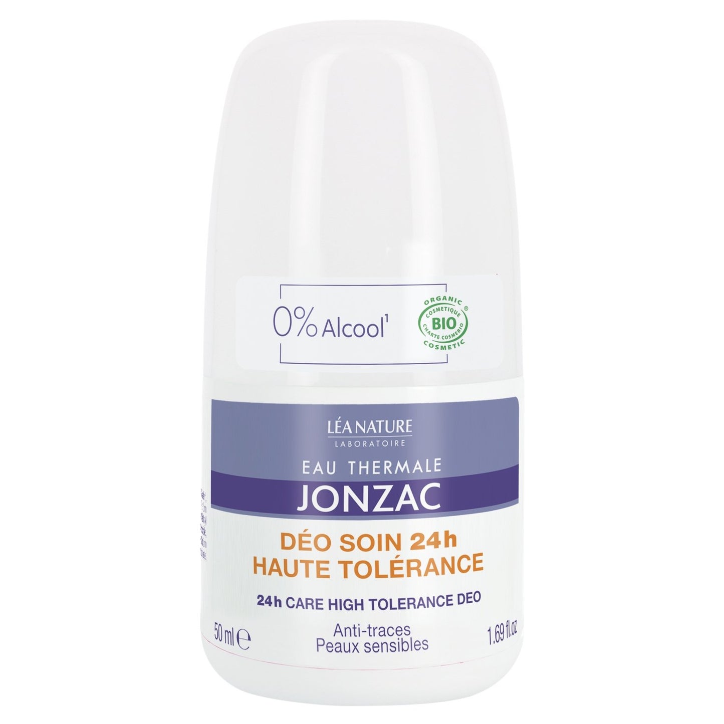 Déodorant Bille Femme Haute Tolérance Hypoallergénique Efficacité 24h Bio EAU THERMALE JONZAC le roll-on