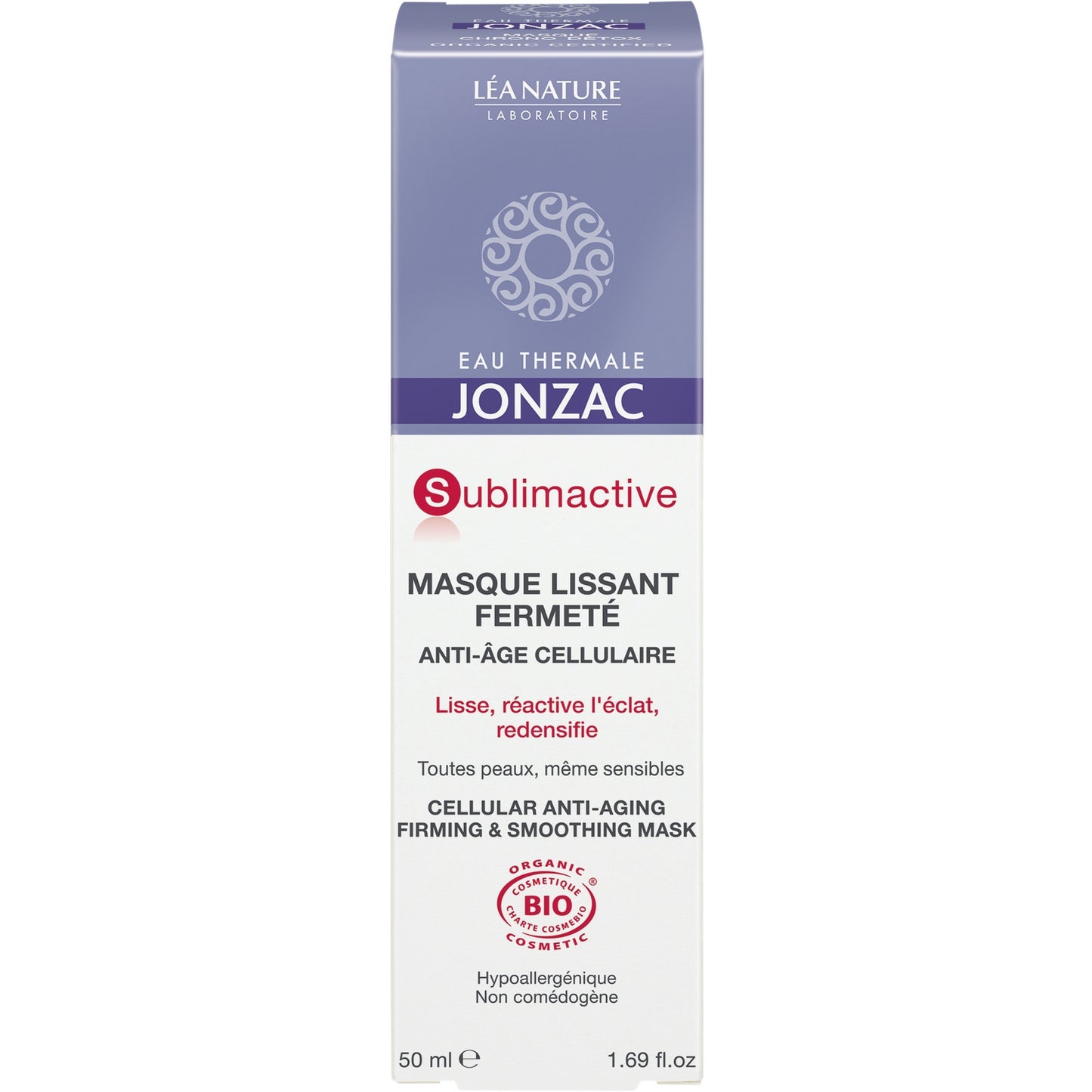 Masque Visage Lissant Fermeté Anti-Âge Sublimactive Bio EAU THERMALE JONZAC