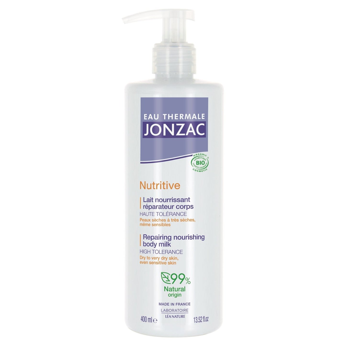 Jonzac Nutritive Organic Thermal Water Body Lotion LEA NATURE