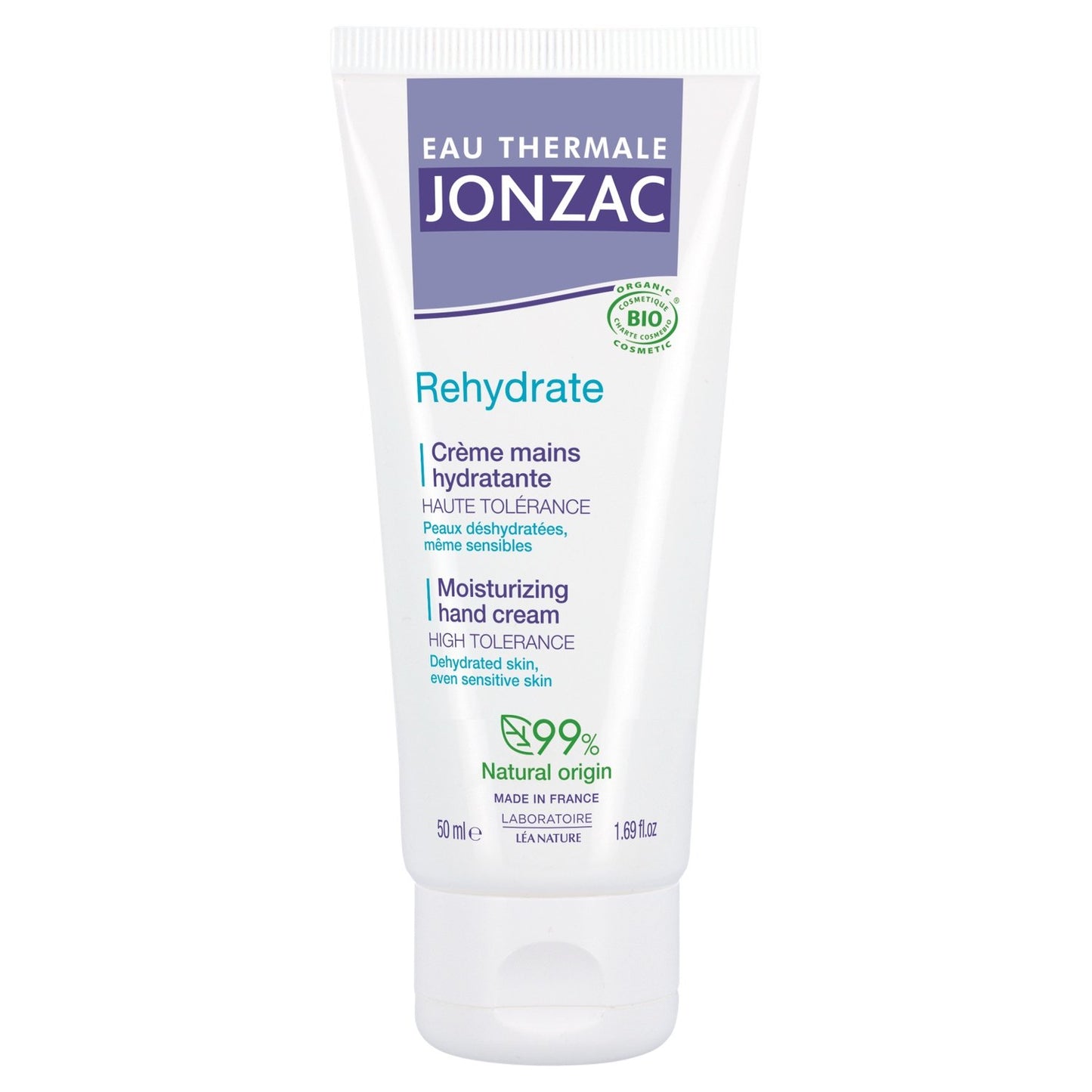Crème Mains Réhydrate Bio Eau Thermale Jonzac EAU THERMALE JONZAC le tube de 50mL