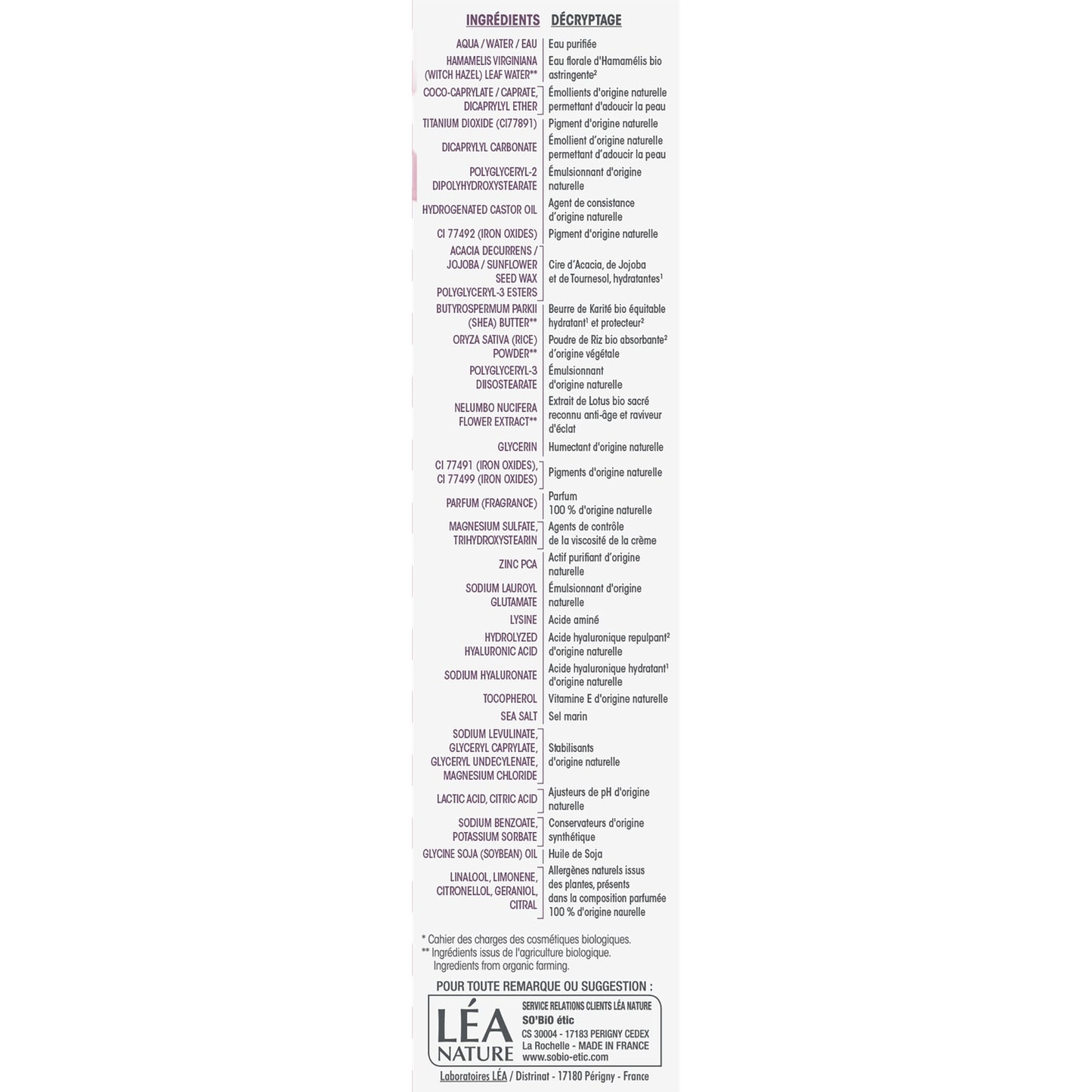 Organische mittelgetönte Perfektionierende BB-Creme SO'BIO ETIC