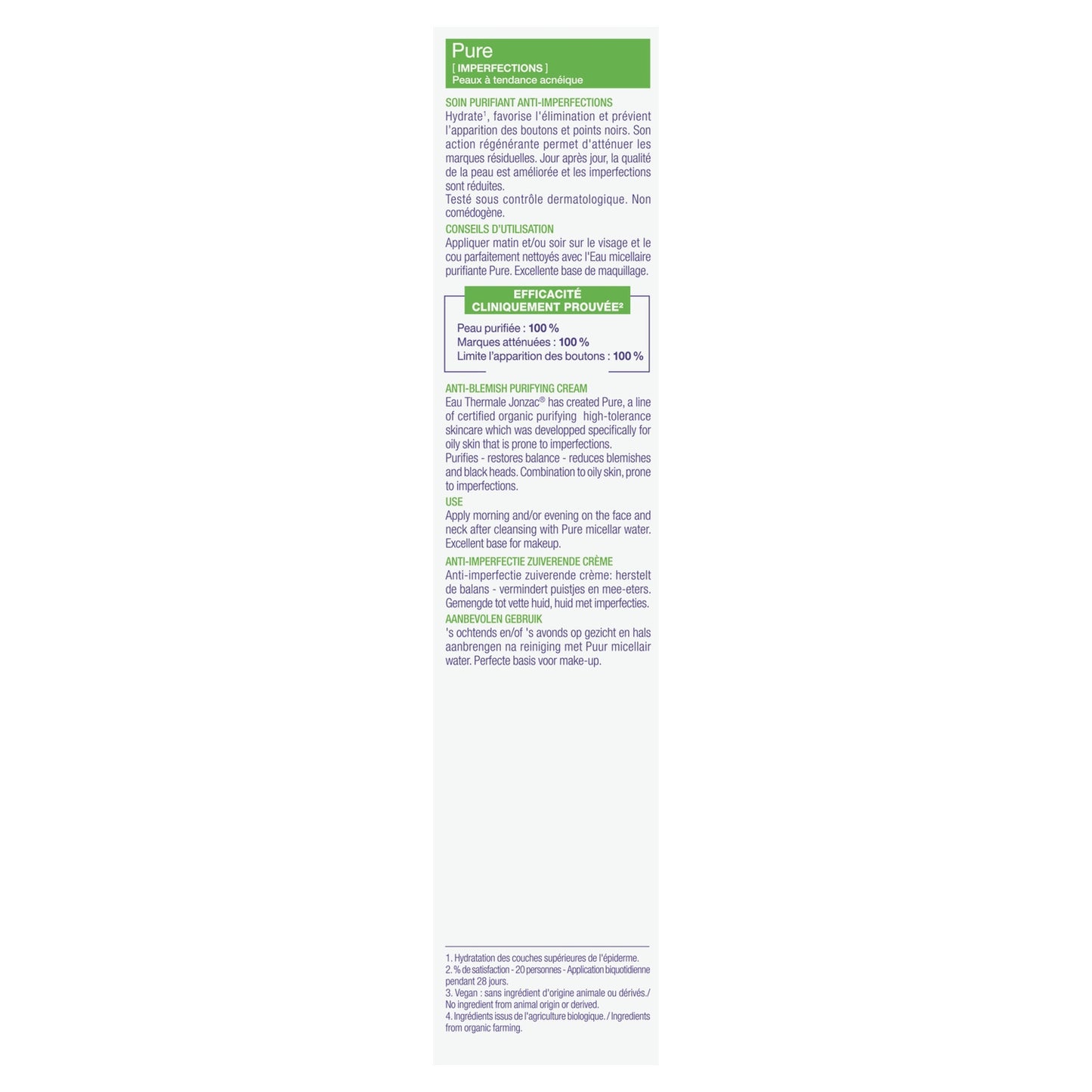 Purifying Anti-Imperfection Treatment Jonzac Organic Thermal Water LEA NATURE