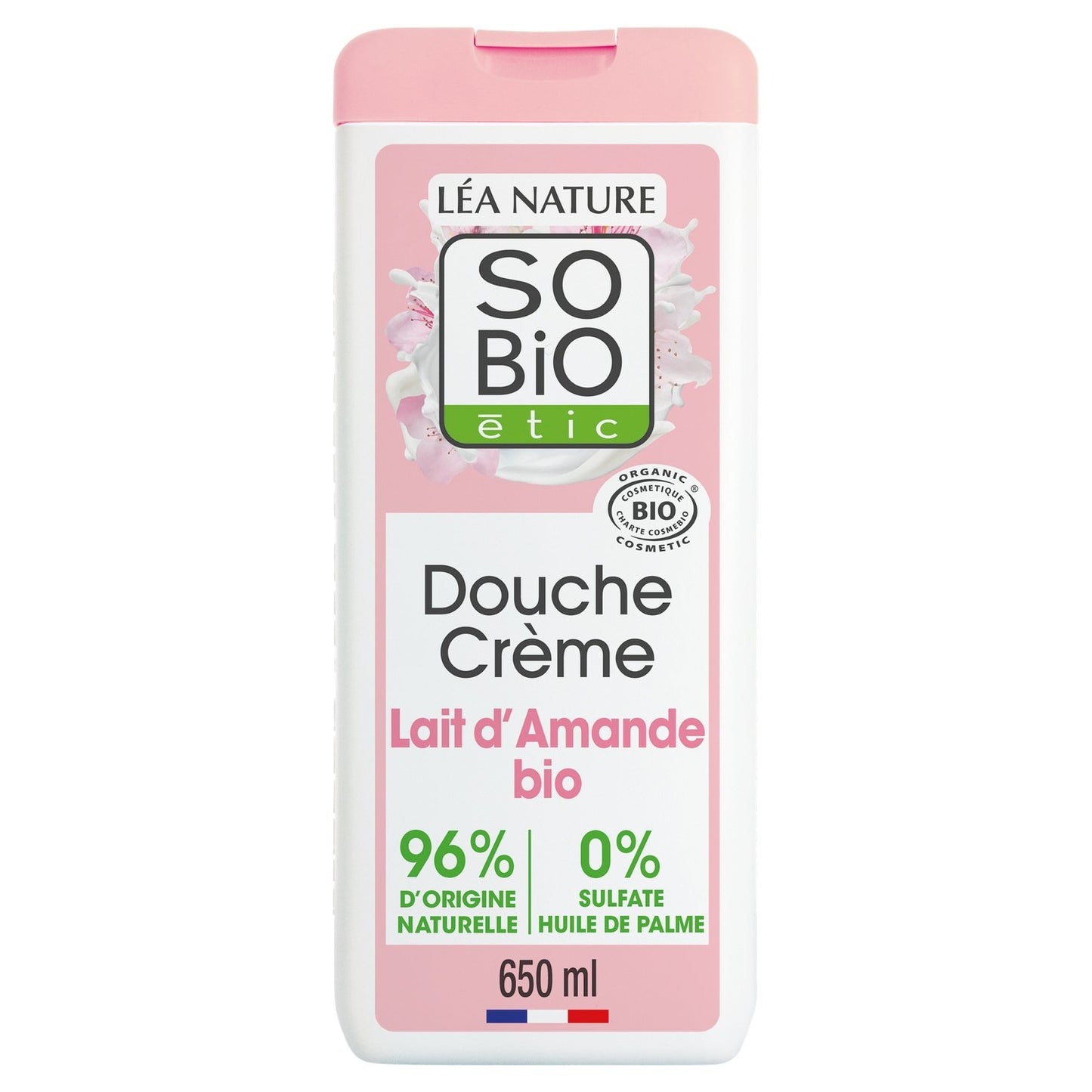 SO'BIO ETIC Feuchtigkeitsspendende Duschcreme mit Bio-Mandelmilch