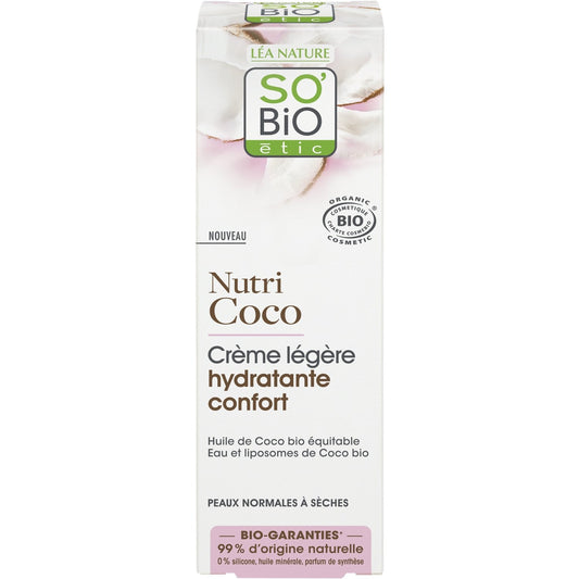 SO'BIO ETIC Bio Nutri Coconut Comfort Leichte Feuchtigkeitscreme
