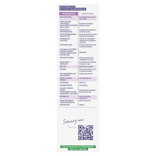 Beruhigende, reparierende Gesichts- und Körpercreme + Bio-Cica JONZAC THERMALWASSER