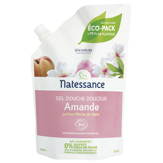 Gel Douche Douceur Amande Bio Recharge NATESSANCE