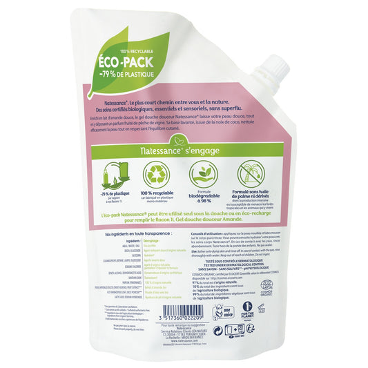 Gel Douche Douceur Amande Bio Recharge NATESSANCE