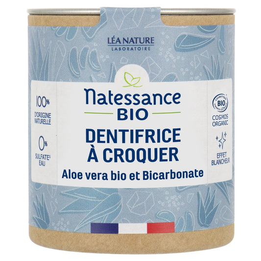 NATESSANCE Bio-Frische Aloe Vera & Natriumbicarbonat Kauzahnpasta