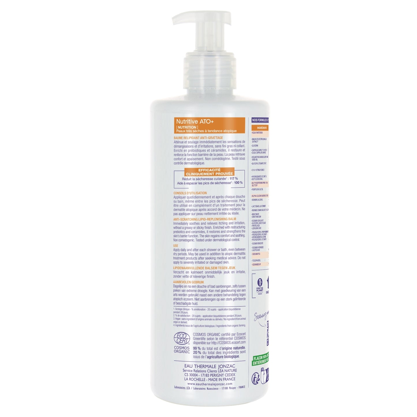 Rückfettender Balsam für atopische Haut. Lindert Juckreiz. Bio-Nährstoff Ap+ JONZAC THERMALQUELLWASSER