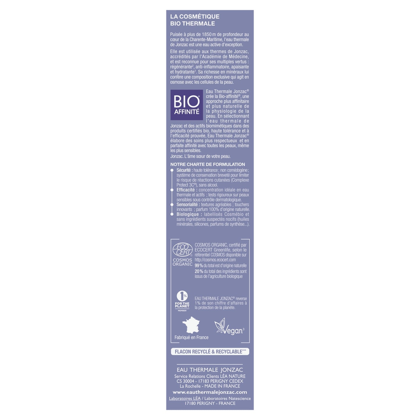 Bio-Honigtraum Anti-Imperfection Anti-Aging-Gesichtscreme JONZAC THERMALQUELLWASSER