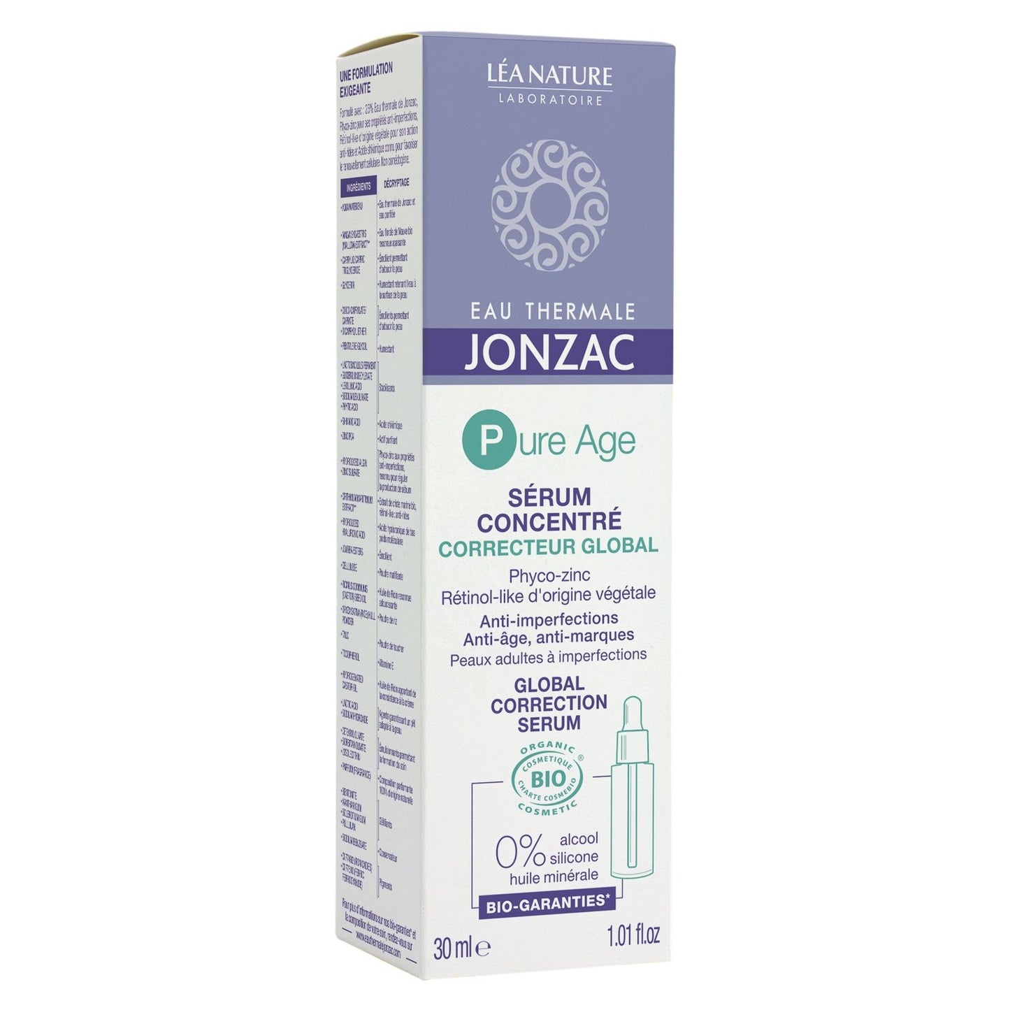 Sérum Visage Anti-Imperfections Anti-Âge Rétinol-Like Végétal Pure Age Bio EAU THERMALE JONZAC