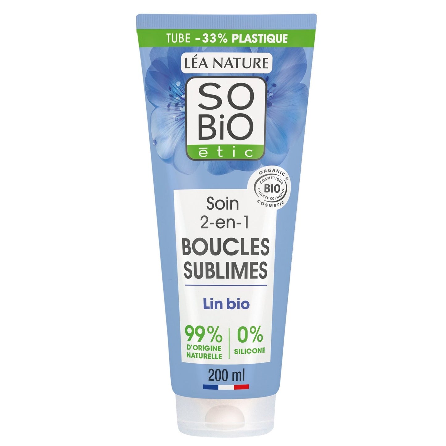 Soin Cheveux Boucles Lin SO'BIO ETIC le flacon de 200ml