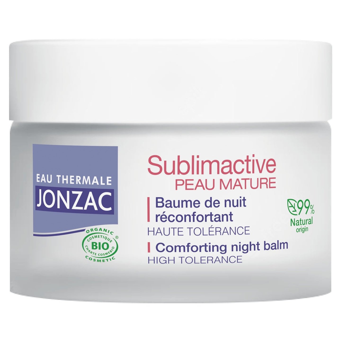 Baume de Nuit Recomfortant Visage Femme Peau Mature Bio EAU THERMALE JONZAC le pot de 50mL