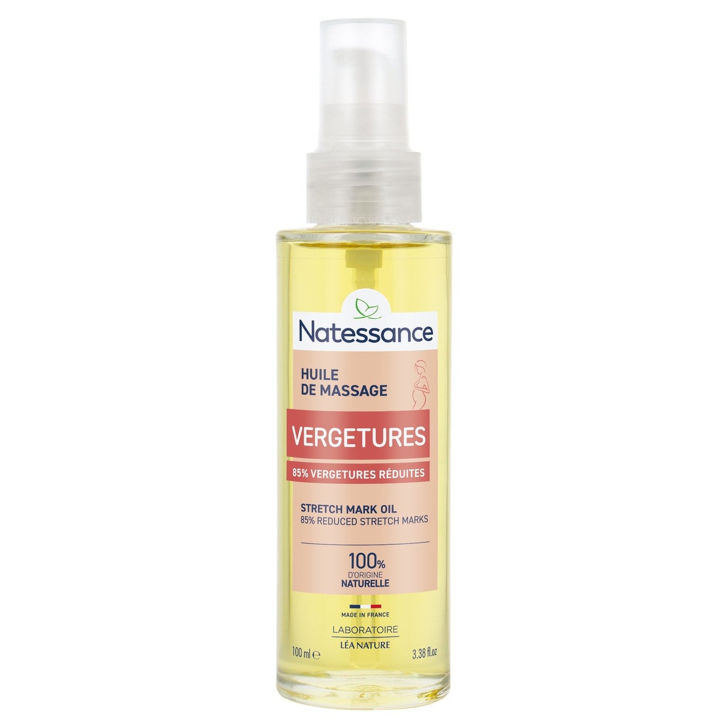 Huile Corps Vergetures Prévient et Réduit LEA NATURE le flacon de 100mL