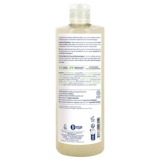 Gel Douche Corps Hydratant Fleur de Cerisier Bio NATESSANCE