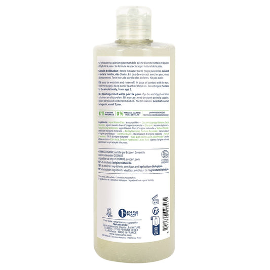 Gel Douche Parfumée Pêche Blanche Bio NATESSANCE