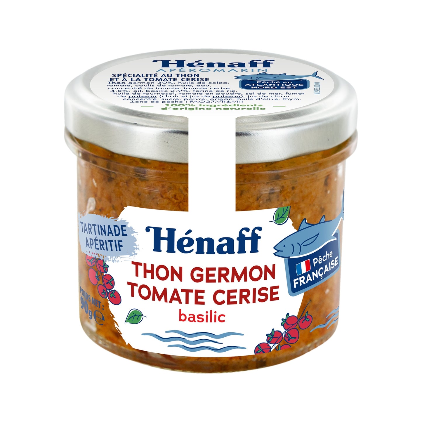 Tartinable Thon Tomate Cerise Basilic HENAFF