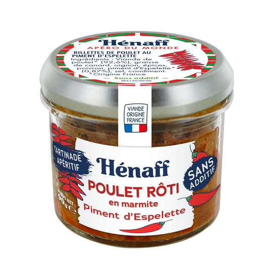 HENAFF Chicken Rillettes with Espelette Pepper