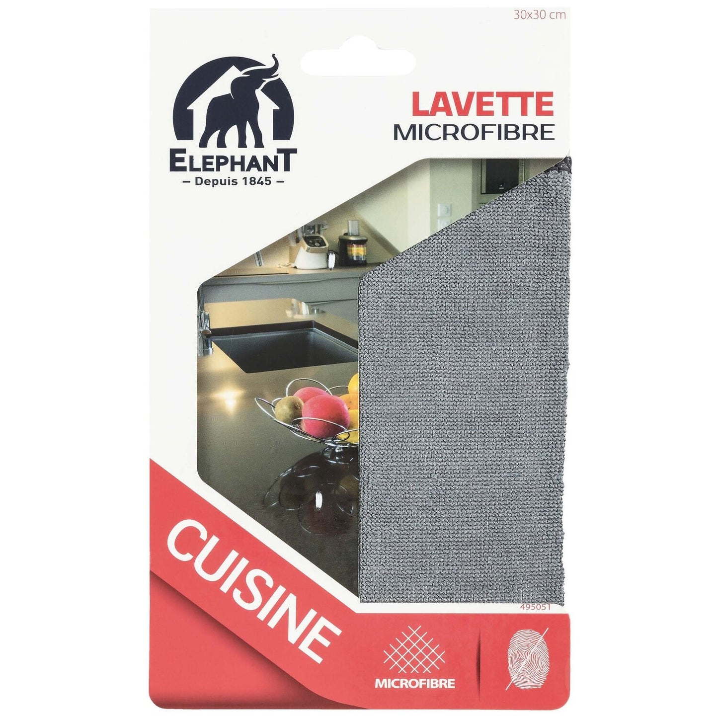 Microfiber Kitchen Cloth 30x30cm ELEPHANT LBD
