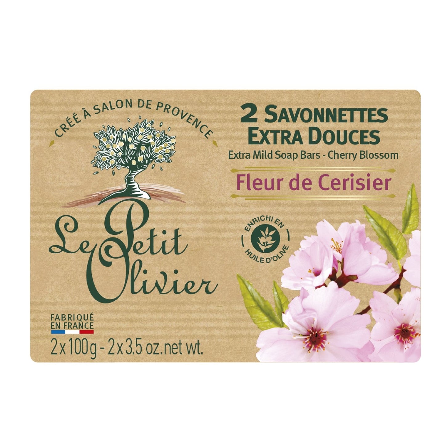 LE PETIT OLIVIER Extra Gentle Cherry Blossom Body Soap