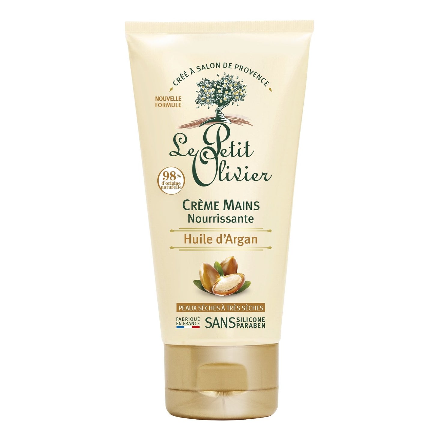 Crème Main Nourrissante à l'Huile d'Argan LE PETIT OLIVIER le tube de 75mL