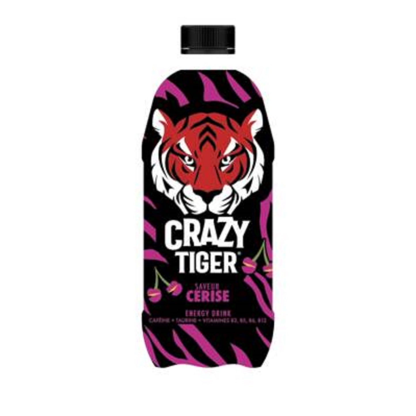 Boisson Énergisante Cerise CRAZY TIGER la bouteille de 1L
