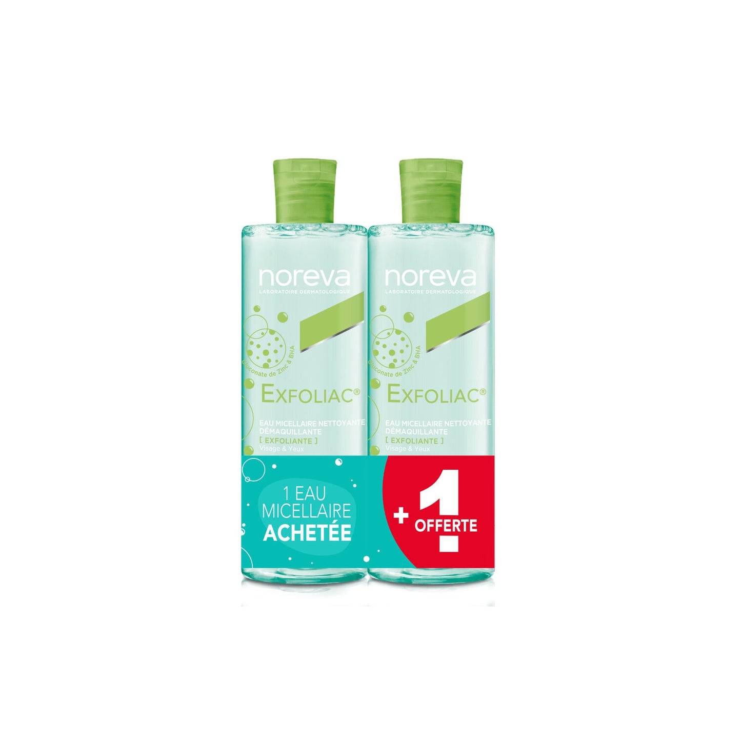 Exfoliating Micellar Water with Zinc Glucotane & Bha Noreva EXFOLIAC