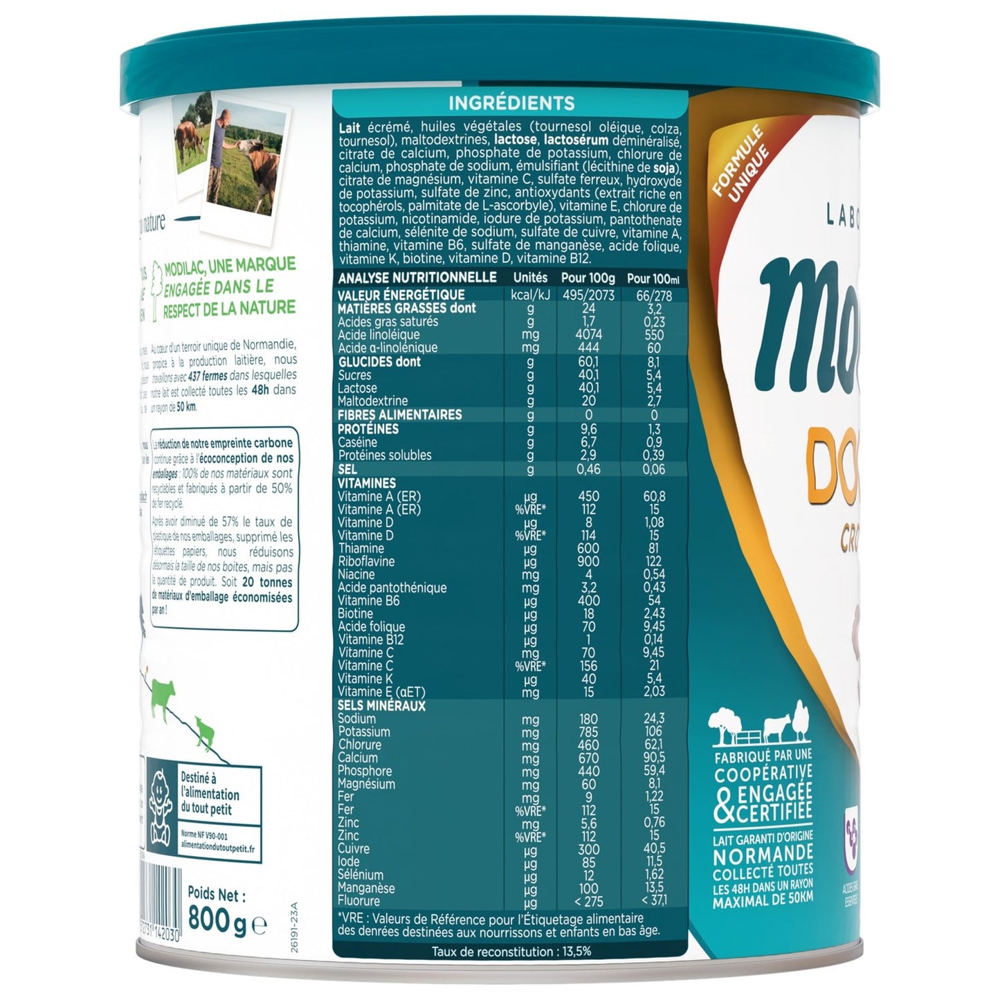 Doucéa MODILAC Growth Powder Baby Milk