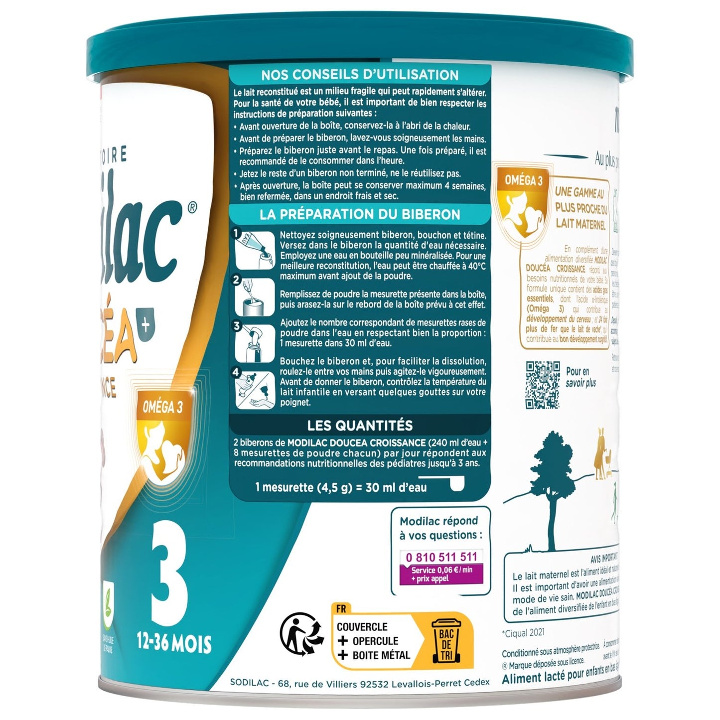 Doucéa MODILAC Growth Powder Baby Milk