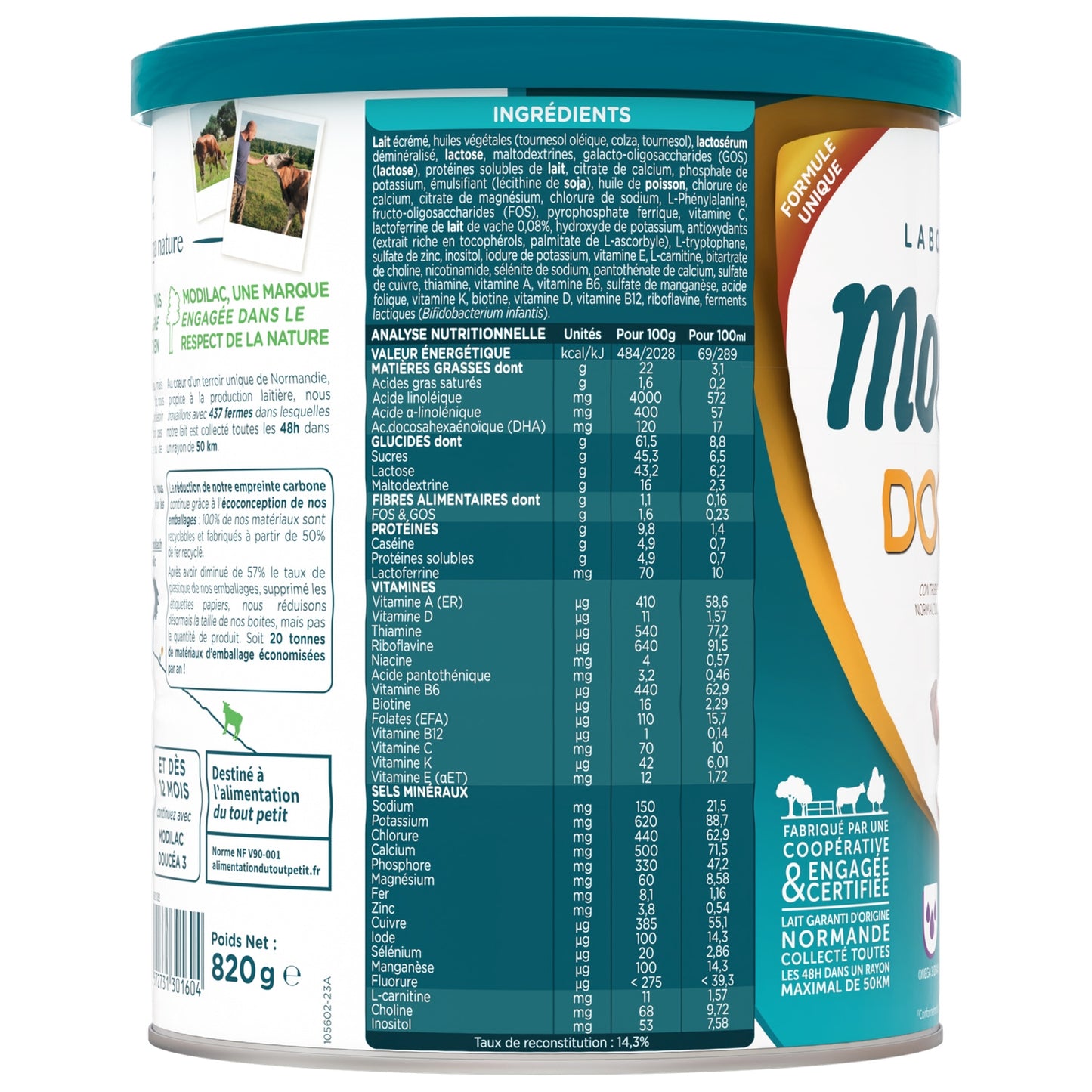 Doucéa MODILAC 2nd Age Powdered Baby Milk