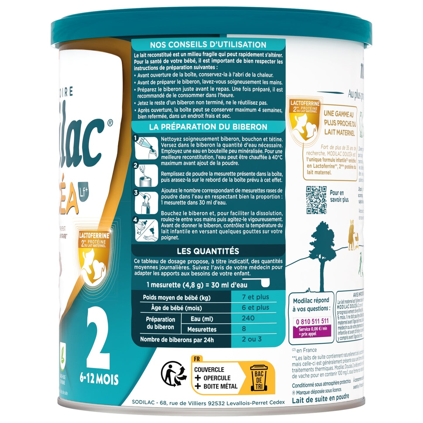 Doucéa MODILAC 2nd Age Powdered Baby Milk